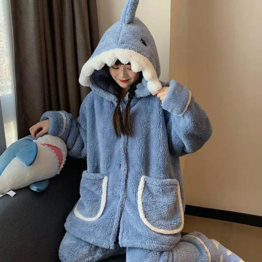 Baby Sharks Plush Pajama Top Pants